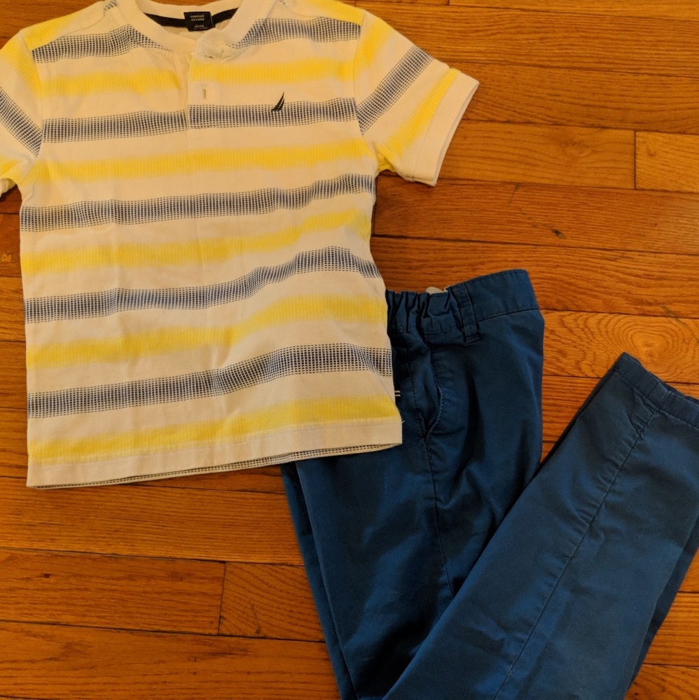 🏉⚽🏈 Nautica shirt and H& M pants